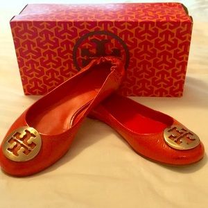 Orange/Coral Tory Burch Flats